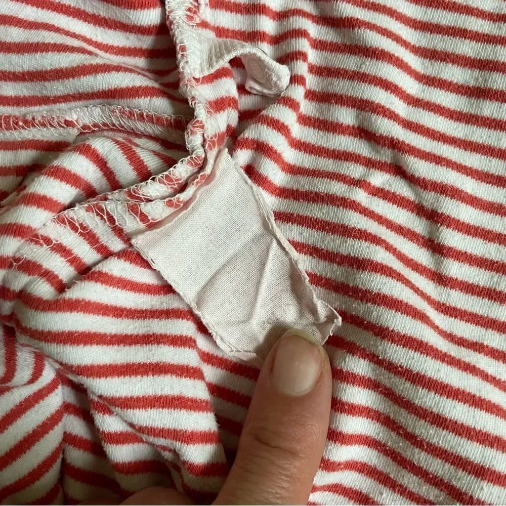 Popolini Striped Organic Cotton Unisex Baby Sleeping Bag Sleeves Zipper 3-6M